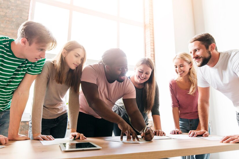 equipe de trabalho engajada